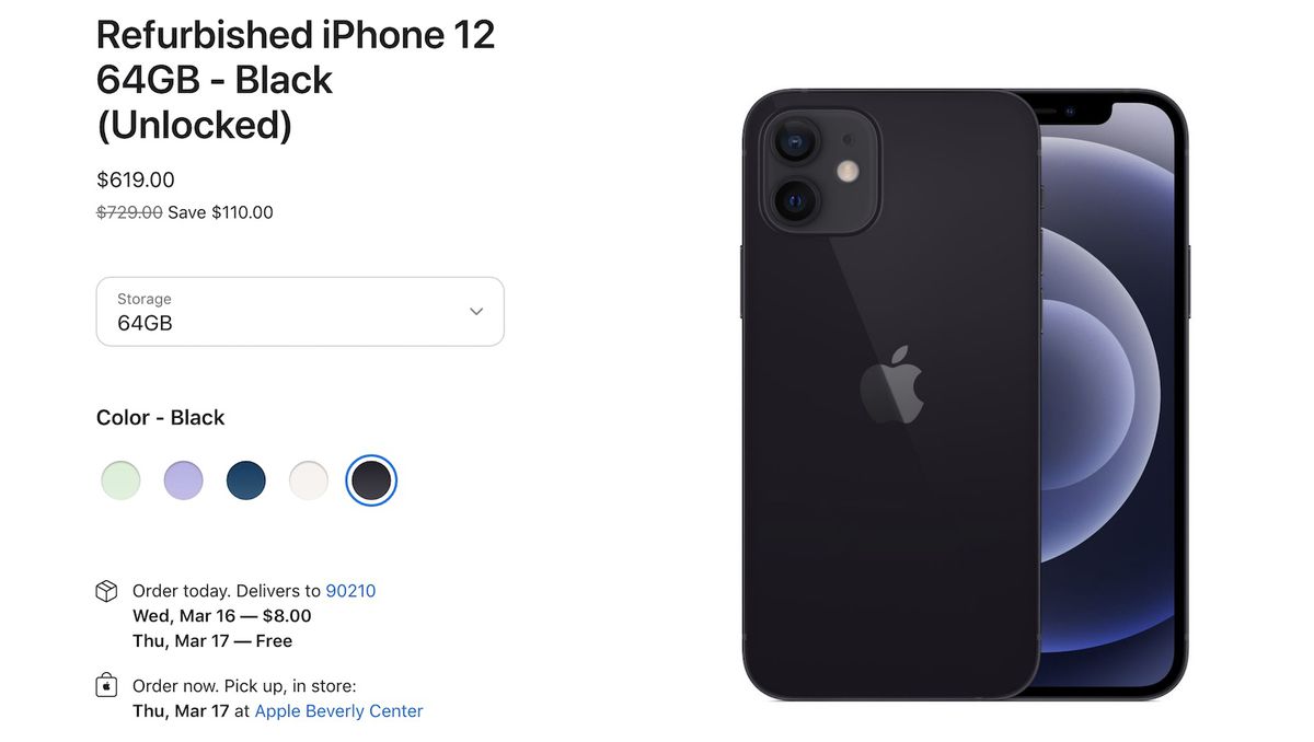 apple begins selling refurbished iphone 12 models image