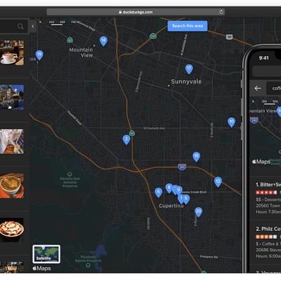 duckduckgo dark mode apple maps
