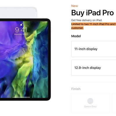 2020 ipad pro singapore limit