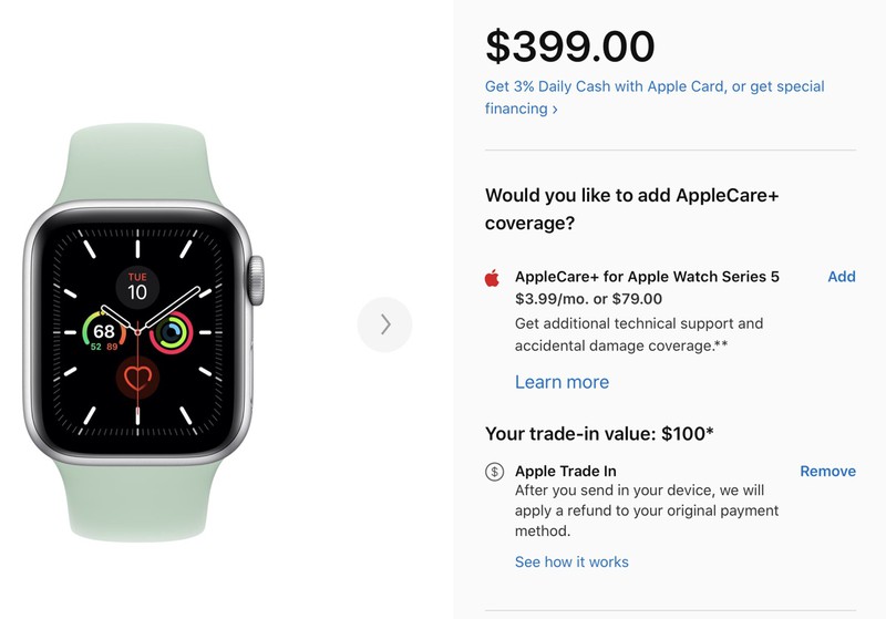 cost to add apple watch to at&t plan