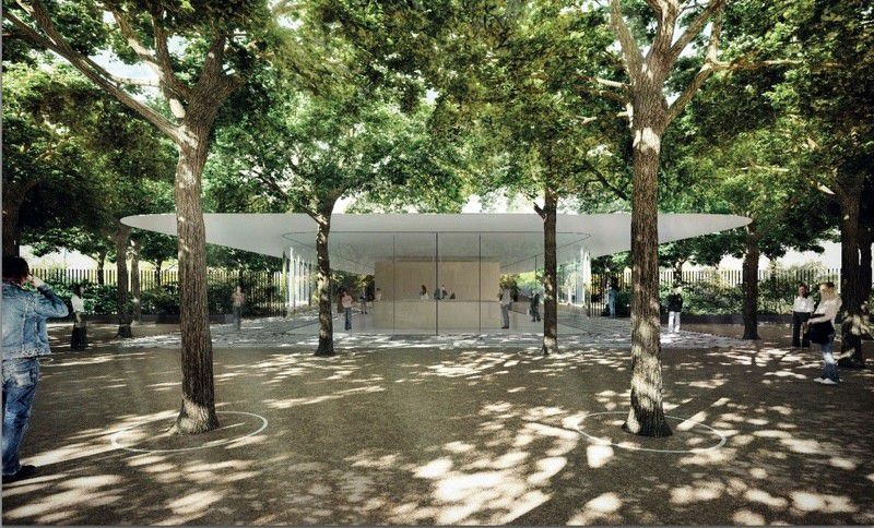 Apple Campus 2 Renderings Depict Reception Buildings, Food Stations and ...