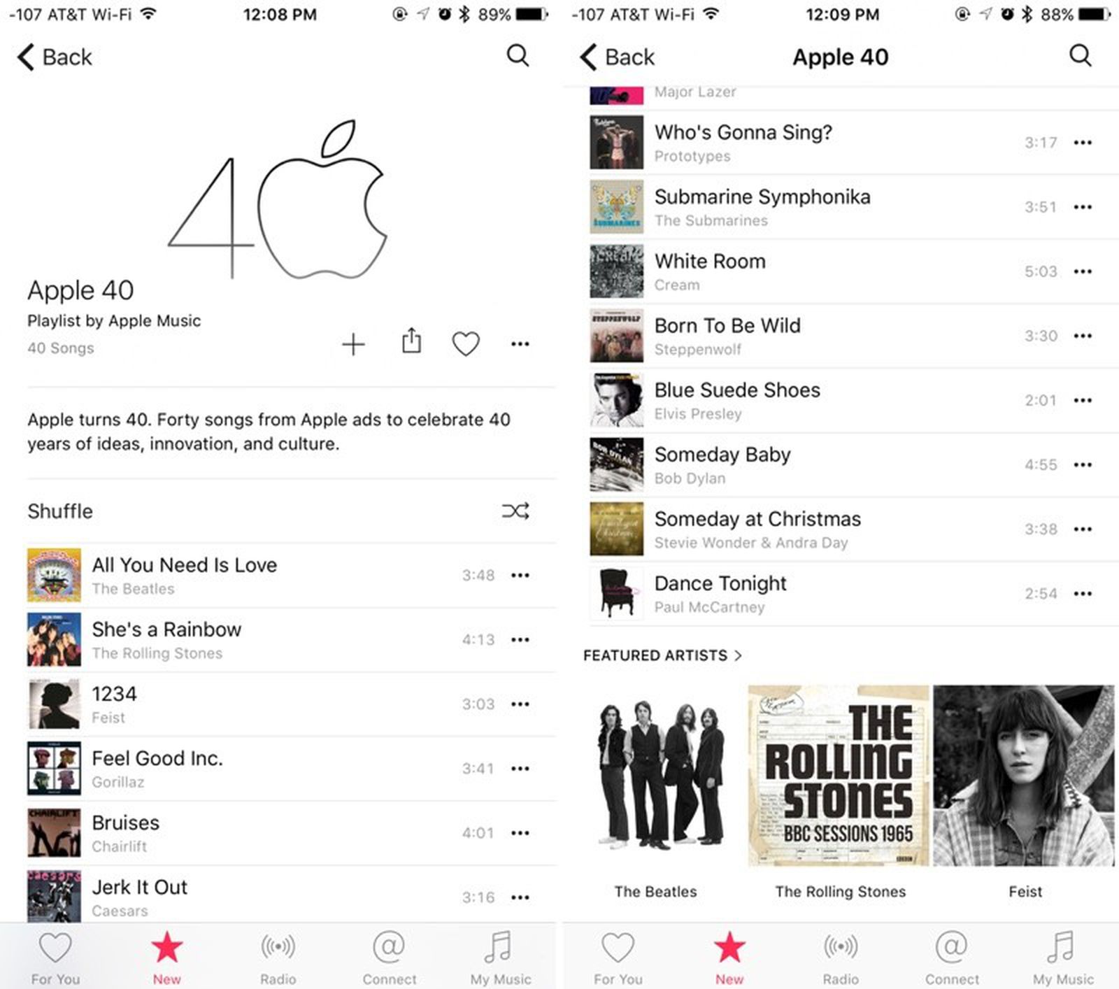 Apple Celebrates 40th Anniversary With Apple Music Playlist Highlighting Songs From Past Ads