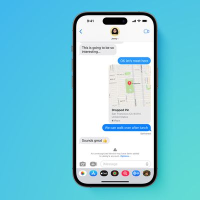 Apple advanced security iMessage Contact Key Verification screen Feature