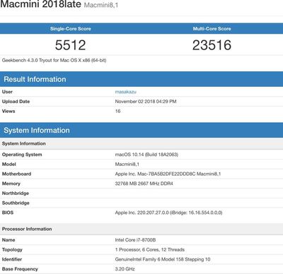 macmini2018benchmark