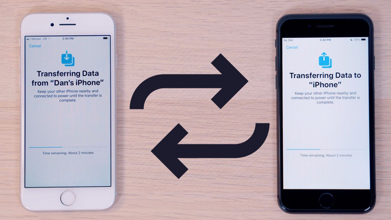 What is the easiest way to transfer to a new iPhone?