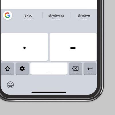 Google Gboard morse code