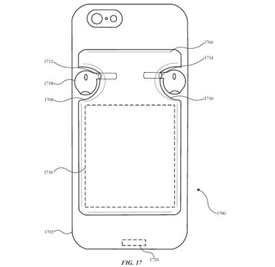 airpods iphone case patent rear