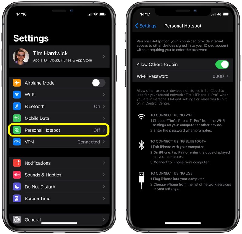 How to Use Instant Hotspot on iPhone and iPad - MacRumors