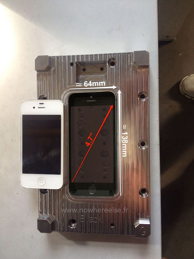 New Photo of Alleged iPhone 6 Manufacturing Mold Hints at 4.7-Inch
