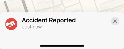 accident reported ios 14 5
