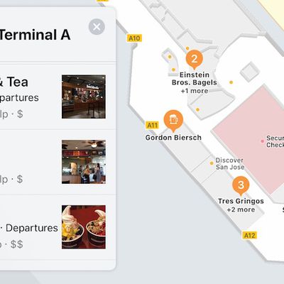 apple maps airport indoor map