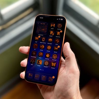 tinted app icons match iphone 17 cosmic orange