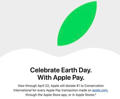 apple earth day apple pay promo
