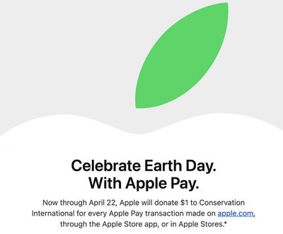 apple earth day apple pay promo