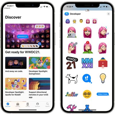 apple developer app stickers