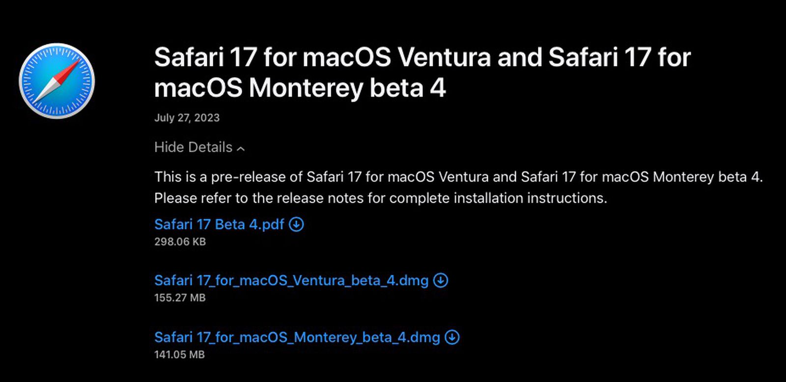 How to Download Safari 17 Beta for macOS Ventura and Monterey MacRumors