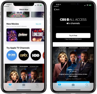 Apple Tv Channels Now Offers Cbs All Access Subscription Service Macrumors