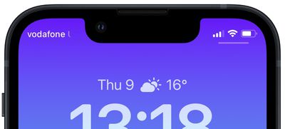 lock screen top widget