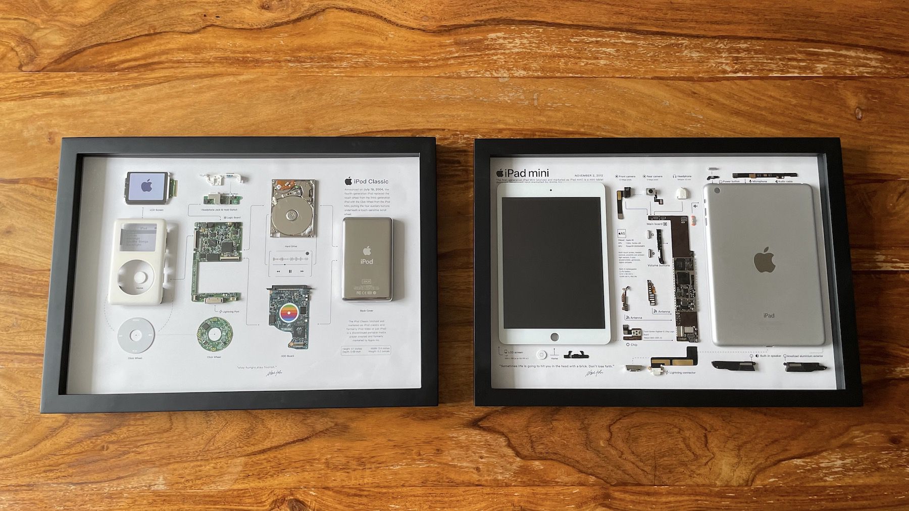 Disassembled Ipod Nano 4th Generation Art With Frame 