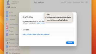 به روز رسانی بتا macos ventura 13 4