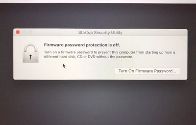 set a firmware password on your mac 3