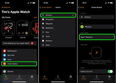 watch action button - Apple Watch Ultra: چگونه دکمه Action را سفارشی کنیم