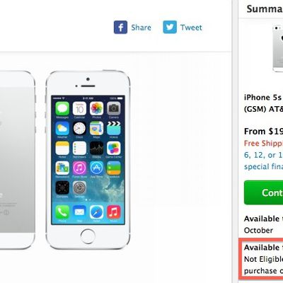 iphone 5s store pickup halted
