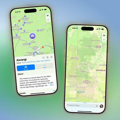 Apple Maps Indigenous Lands Australia New Zealand