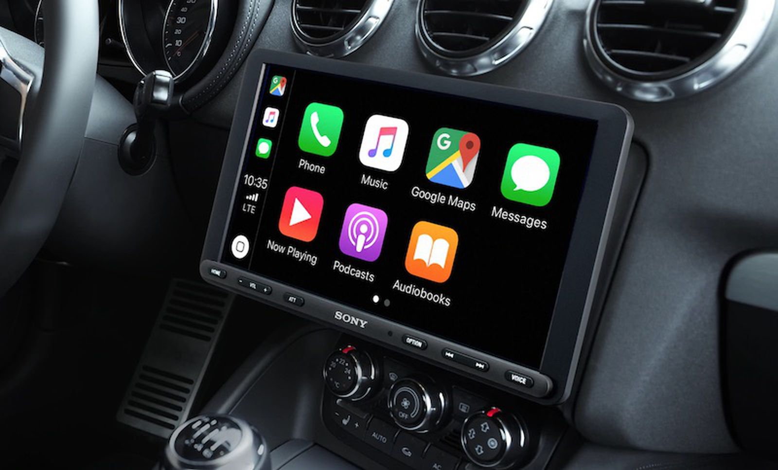 Sony's Latest CarPlay Receiver Features a Large 8.9-Inch Touchscreen That  Hovers Over the Dashboard - MacRumors