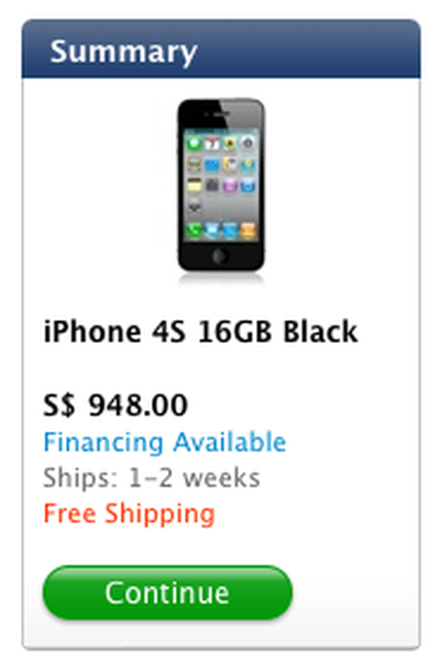 iphone 4s preorder singapore