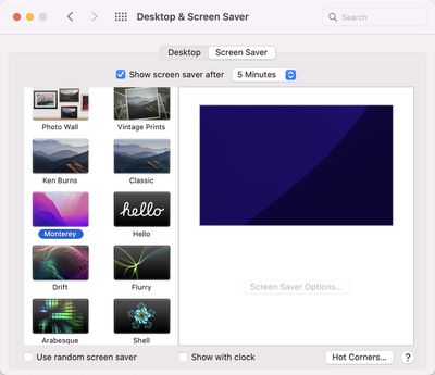 monterey screen saver