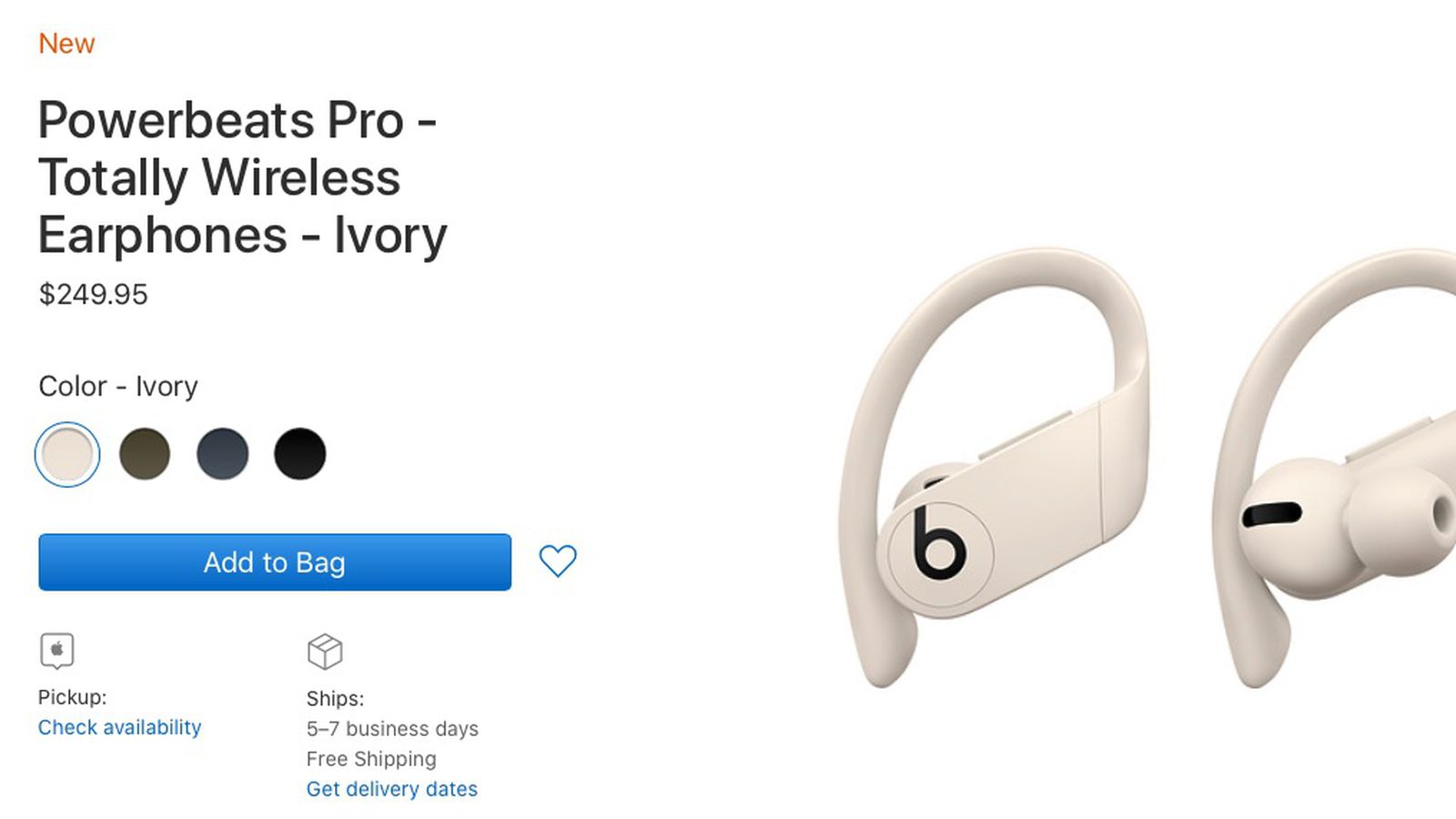 Powerbeats Pro in Ivory Moss and Navy Now Available for Pre