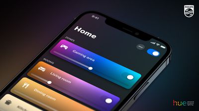 hue app main screen