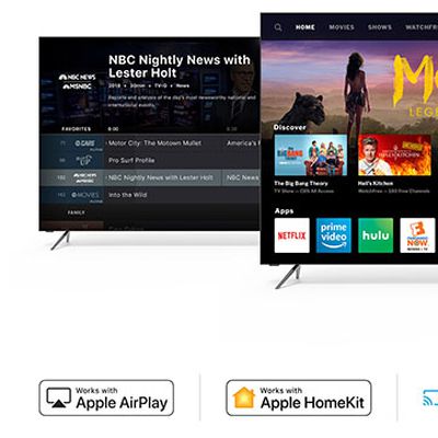 vizio smartcast tvs airplay 2 homekit