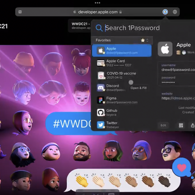 1password safari ipados 15