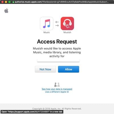 mushish web player for apple music sign in
