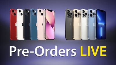 iPhone 13 and 13 Pro Pre Orders Live Feature