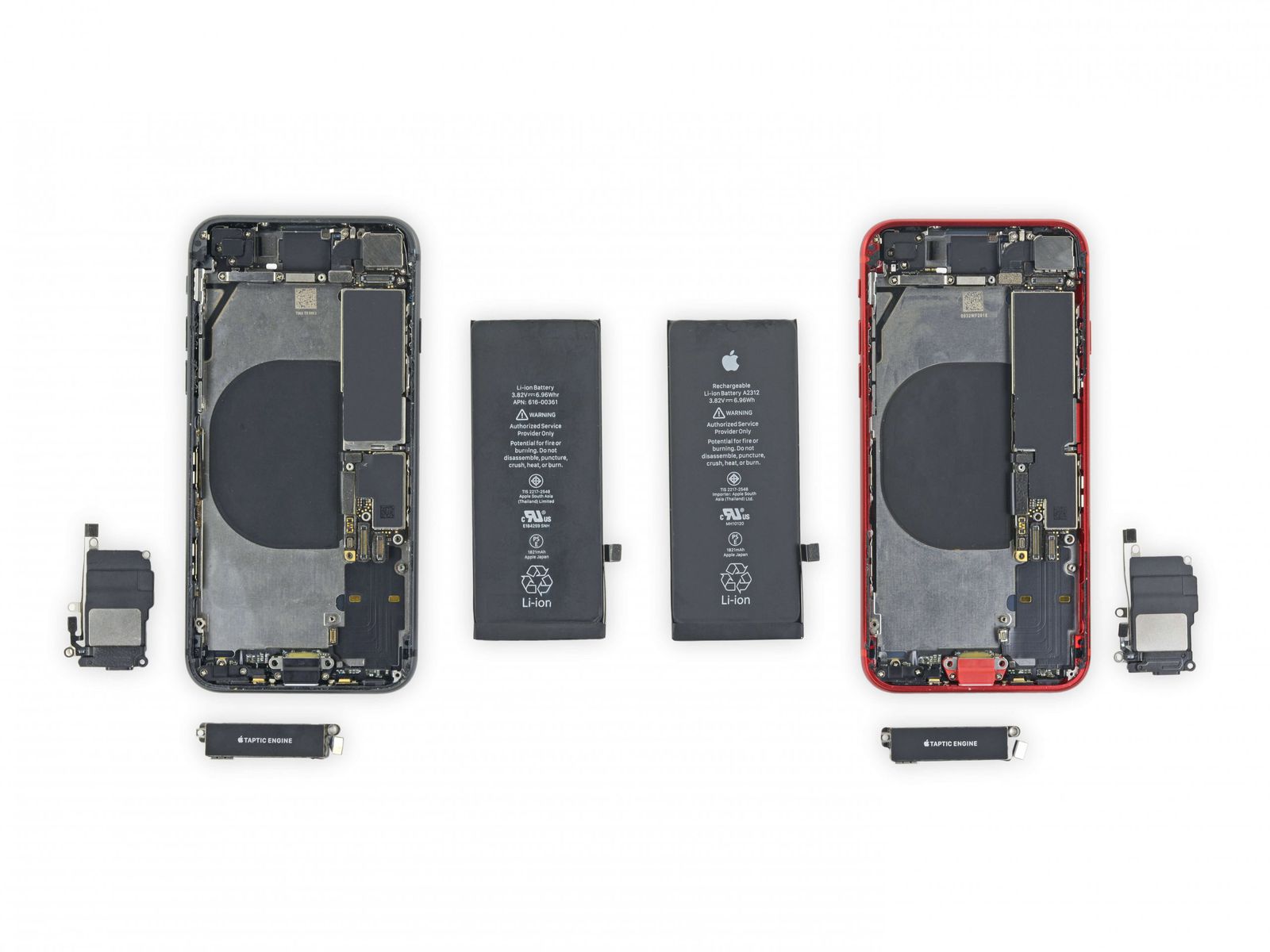 Apple iP SE2 SE IP8 IP7まとめ11台ジャン　部品取り iPhone-8-vs-iPhone-SE-Teardown
