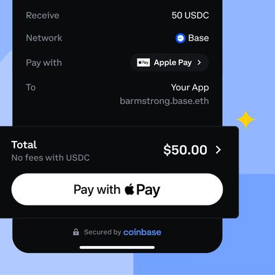 coinbase apple pay