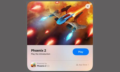 iOS 14: 'Phoenix 2' Space Shooter Delivers Playable Demo via App