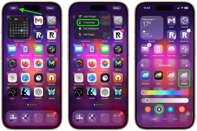 home screen