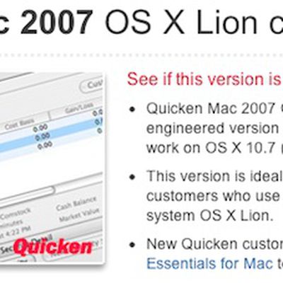 quicken mac lion available