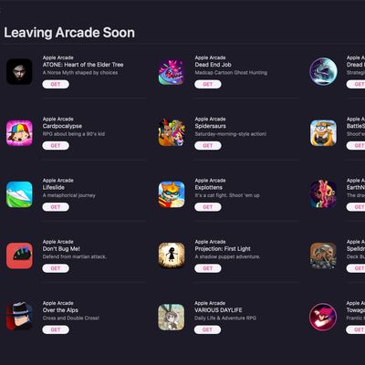 apple arcade games leaving soon