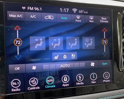 pacifica main climate control