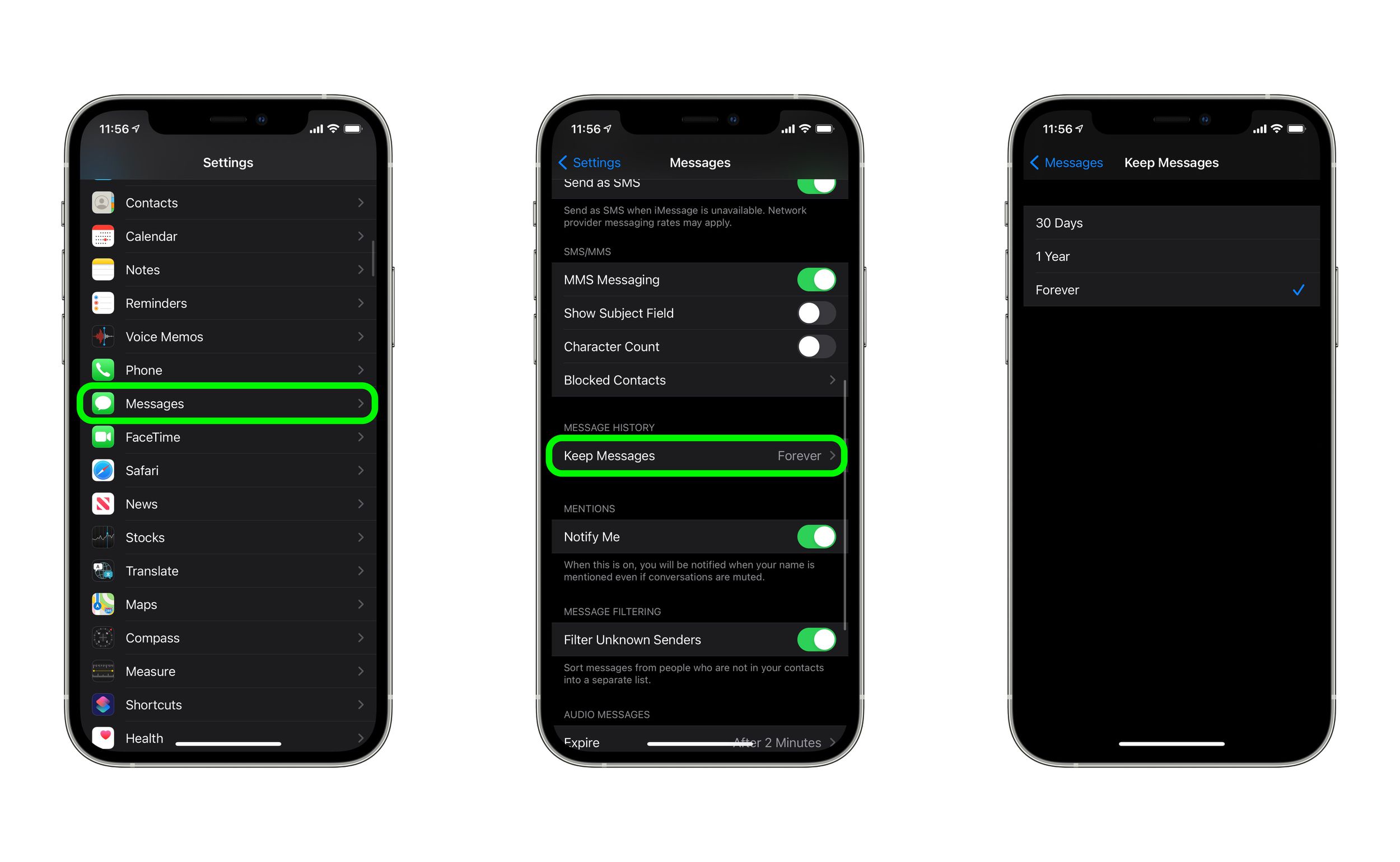 how to delete old sms on iphone