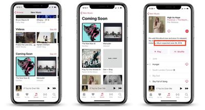 Apple Music Rolling Out Update With 'Coming Soon' Section, Album Launch ...