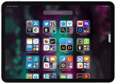 ipados 15 app library