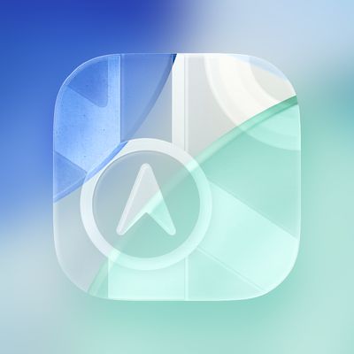 iOS 26 Maps Glass