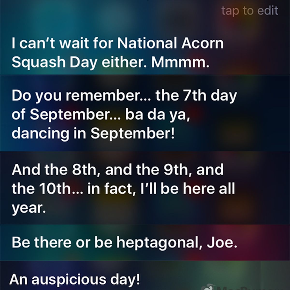 Siri Offers Witty Responses About September 7 Event Macrumors
