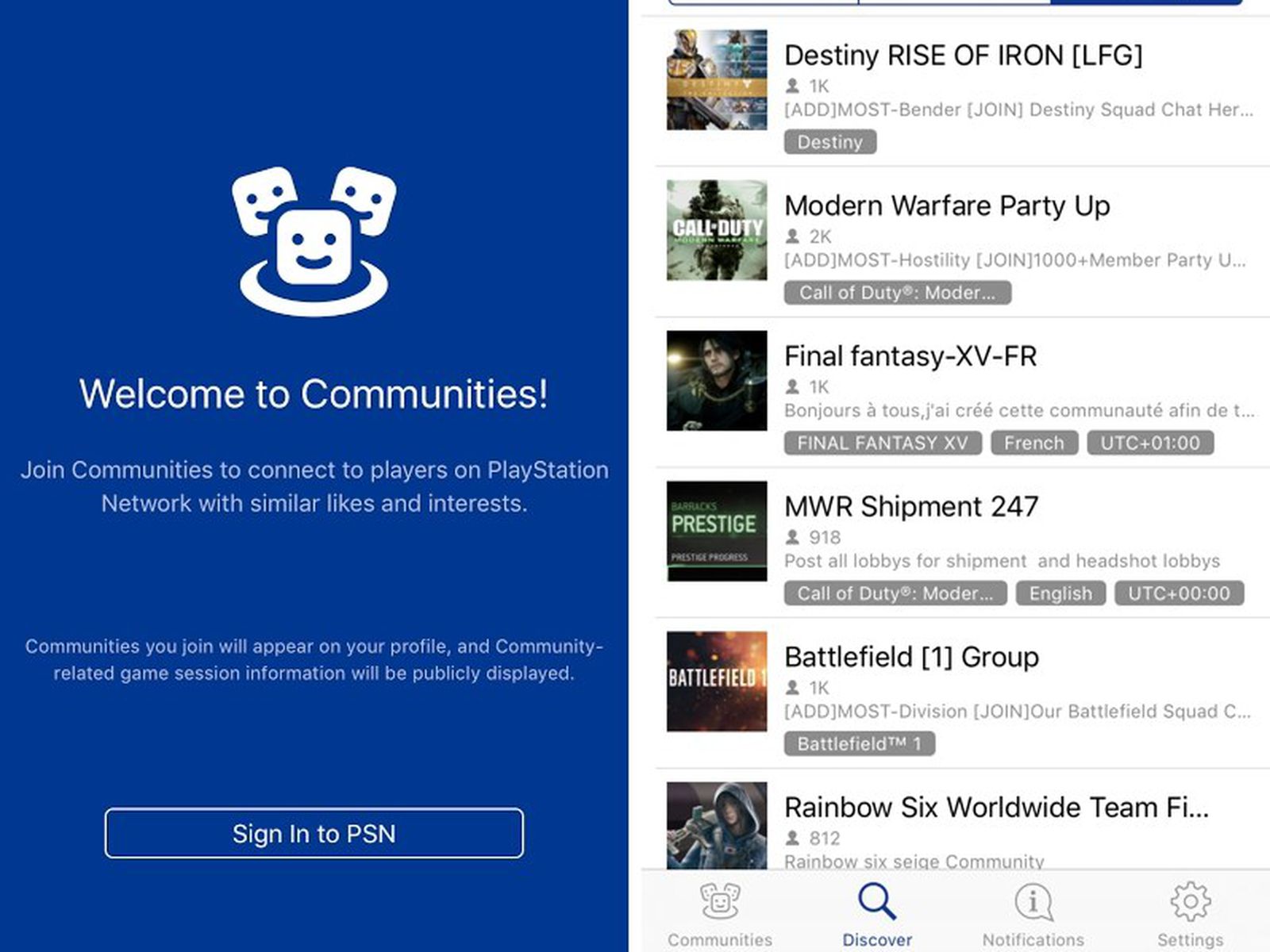Gemme volatilitet partiskhed Sony Releases PlayStation Communities iOS App - MacRumors